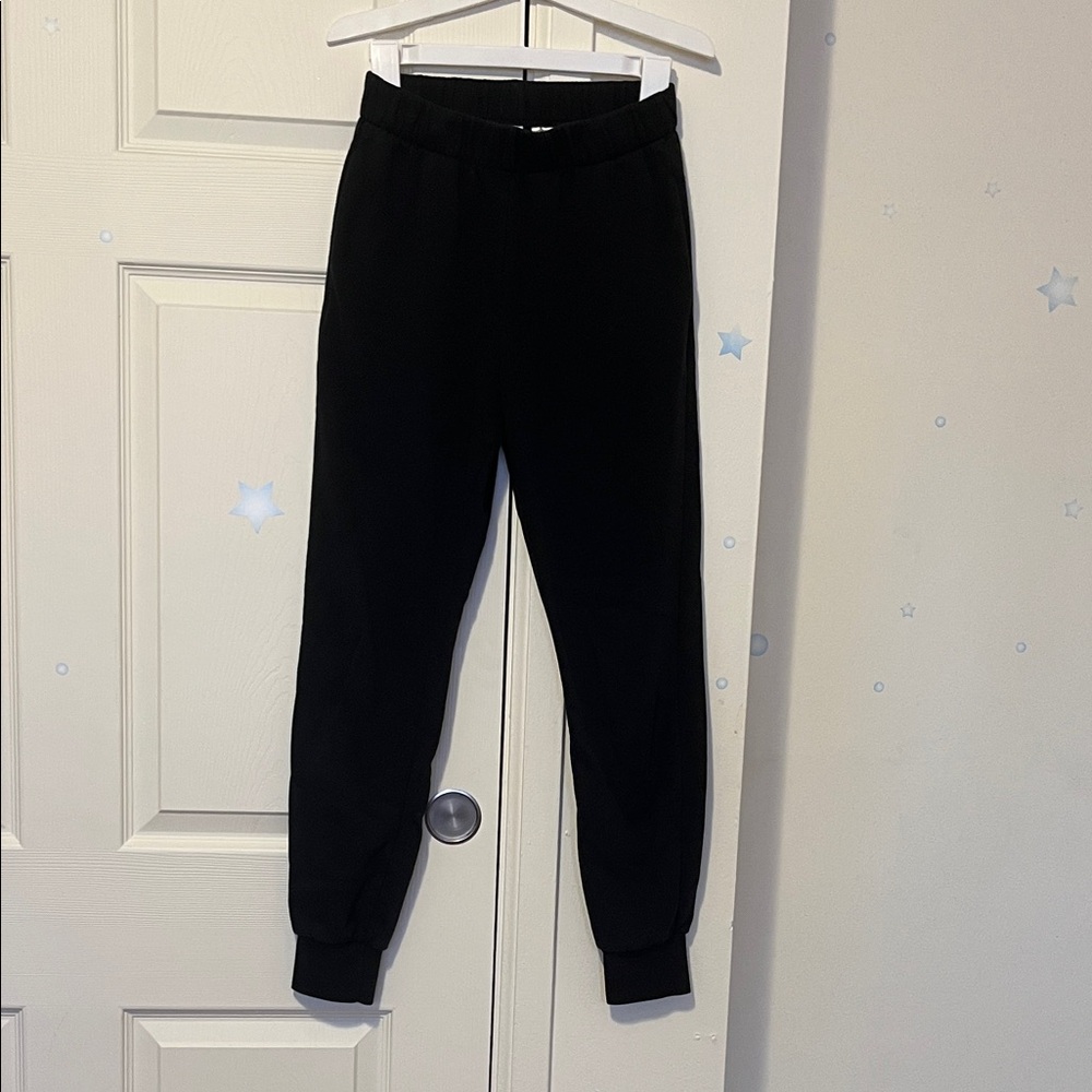 Divided Black Jogger Sweatpants Tapered Elastic Cuffs